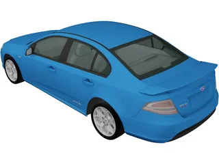 Ford Falcon XR6 (2011) 3D Model preview