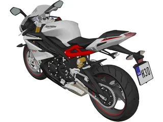 Triumph Daytona 675R (2015) 3D Model preview