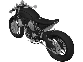 Ducati Scrambler 3D Model preview