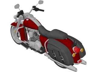 Harley Davidson Road King Classic (2011) 3D Model preview