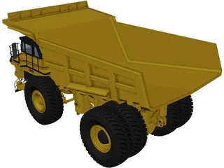 Komatsu 830E-AC 3D Model preview