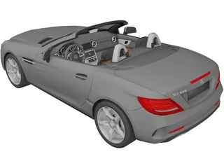 Mercedes-Benz SLC (2017) 3D Model preview