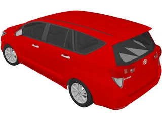 Toyota Innova (2017) 3D Model preview