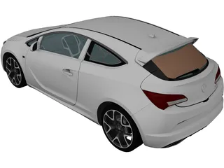 Vauxhall Astra VXR (2012) 3D Model preview