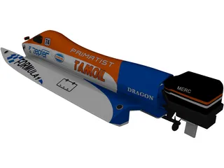 Power Boat 3D Model preview