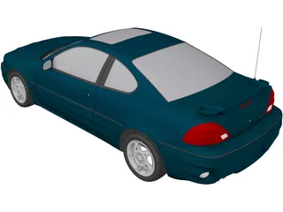 Pontiac Grand Am GT (1999) 3D Model preview