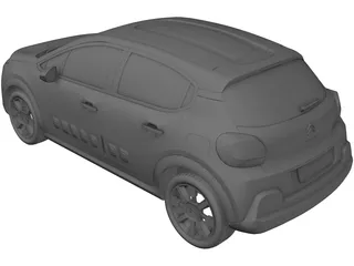 Citroen C3 (2017) 3D Model preview