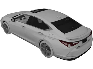 Lexus ES350 (2019) 3D Model preview