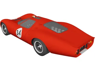 Ford P68 GT (1986) 3D Model preview