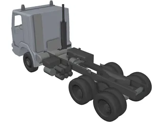 Iveco AD380T 6?6 3820 Chassis 3D Model preview