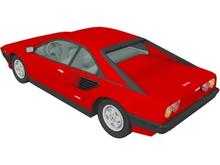 Ferrari Mondial (1980) 3D Model preview