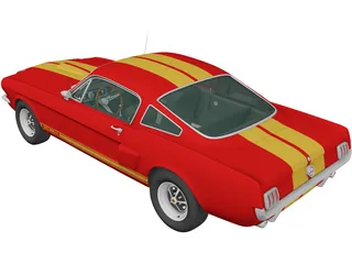 Ford Mustang GT350H Shelby [+Interior] (1966) 3D Model preview