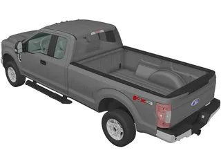 Ford F-250 XLT (2015) 3D Model preview