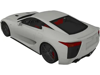 Lexus LFA (2012) 3D Model preview