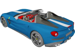 Ferrari F60 America (2015) 3D Model preview