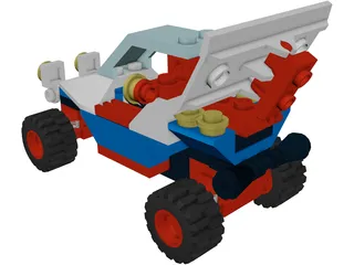 Lego Beach Buggy 3D Model preview