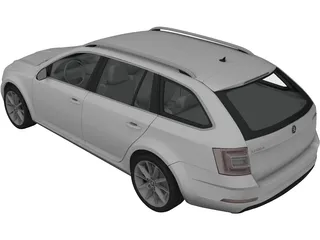 Skoda Octavia Combi (2017) 3D Model preview
