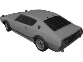 Datsun 240K-GT (1972) 3D Model preview