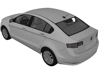 Proton Preve (2012) 3D Model preview