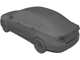 Fiat Tipo (2016) 3D Model preview