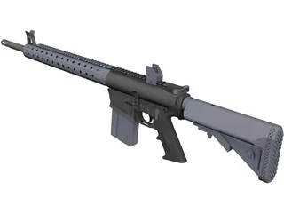 AR-10 3D Model preview