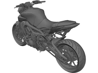 Motorbike 3D Model preview