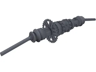 Limited Slip Differential with CV Joints 3D Model preview