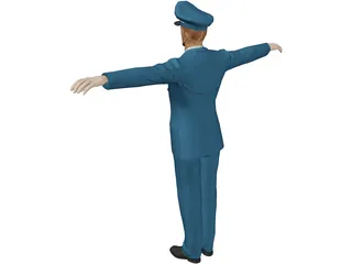 USAF Officer 3D Model preview