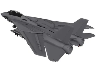 Grumman F-14D Super Tomcat 3D Model preview