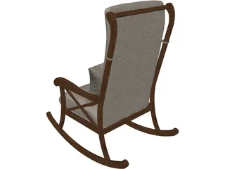 Rocking Chair 3D Model preview