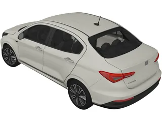 Fiat Cronos (2018) 3D Model preview