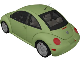 Volkswagen Beetle (2000) 3D Model preview