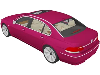 BMW 740Li (2006) 3D Model preview