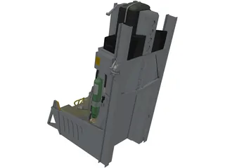 Aces II Seat 3D Model preview