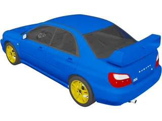 Subaru Impreza WRX STi (2001) 3D Model preview