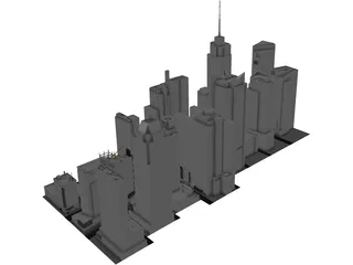 Times Square 2017 3D Model preview