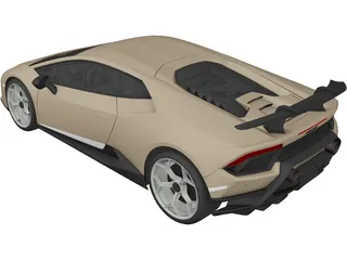 Lamborghini Huracan 3D Model preview