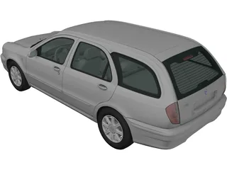 Lancia Lybra Wagon (1999) 3D Model preview