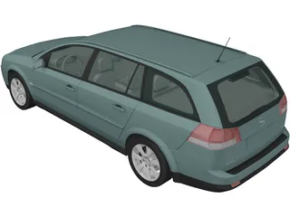 Opel Vectra Caravan (2002) 3D Model preview