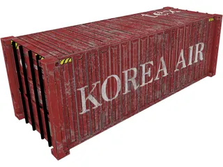 Shipping Container 3D Model preview