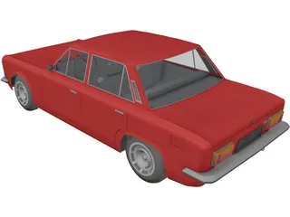 Fiat 125P 3D Model preview
