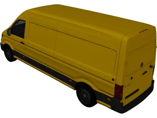 Volkswagen Crafter Cargo (2017) 3D Model preview