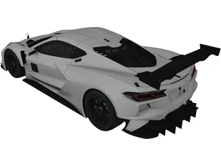 Chevrolet Corvette C8R (2020) 3D Model preview