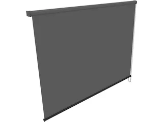 Roller Blinds 3D Model preview
