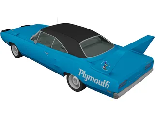 Plymouth Road Runner Superbird (1970) 3D Model preview