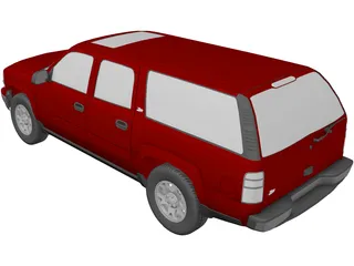Chevrolet Suburban (2000) 3D Model preview