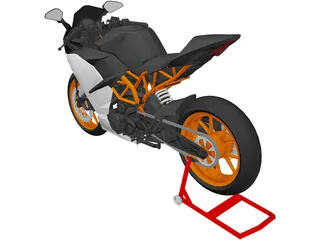 KTM RC 390 3D Model preview