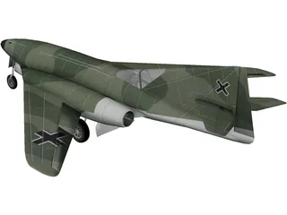 Messerschmidt Me 262 HG III 3D Model preview