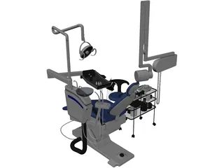 Dental Clinic Chair 3D Model preview