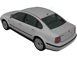 Volkswagen Passat B5 Sedan (1997) 3D Model preview